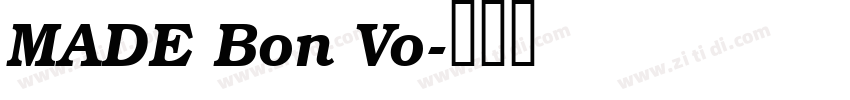 MADE Bon Vo字体转换